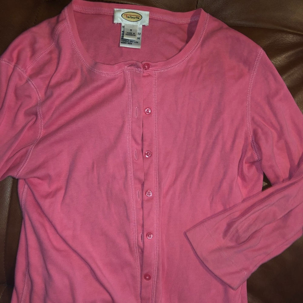 Pink Talbots Cardigan